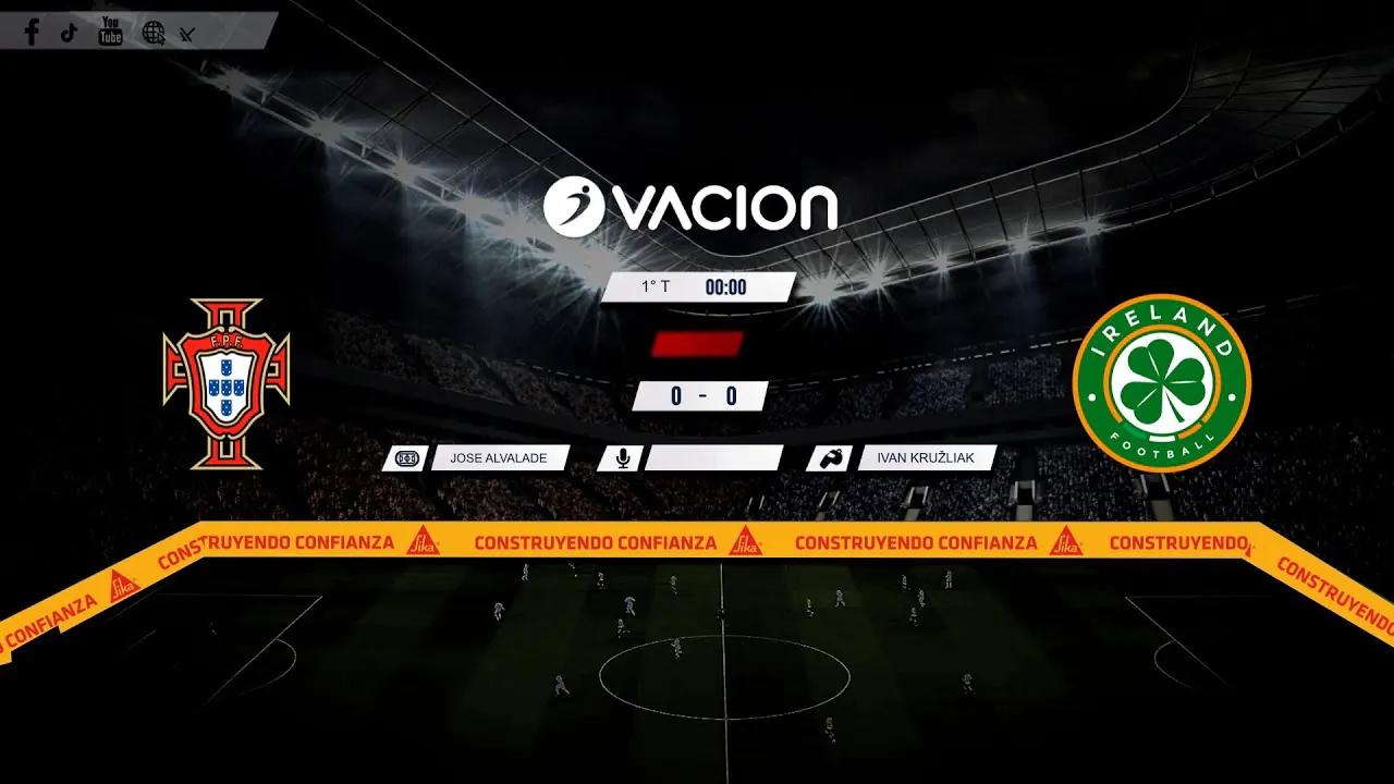 Reproducir: ELIMINATORIAS EUROPEAS - FECHA 3 | PORTUGAL vs IRLANDA en vivo por RADIO OVACION