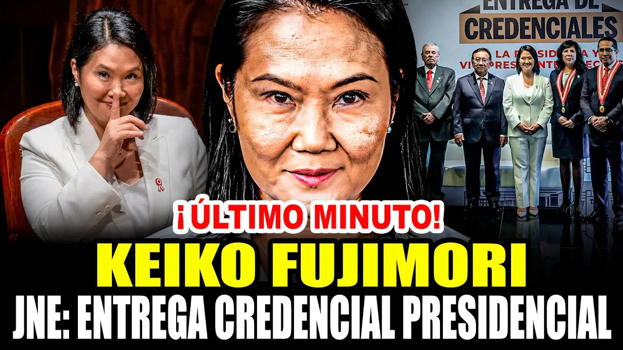 Reproducir: 🔴¡ÚLTIMO MINUTO! JNE: ENTREGA CREDENCIALES PRESIDENCIALES A KEIKO FUJIMORI 15/07