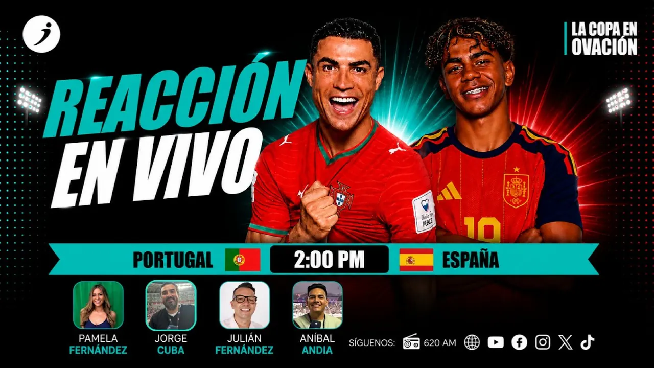 Reproducir: PORTUGAL VS ESPAÑA | EN VIVO | LA COPA EN OVACIÓN🏆🔥