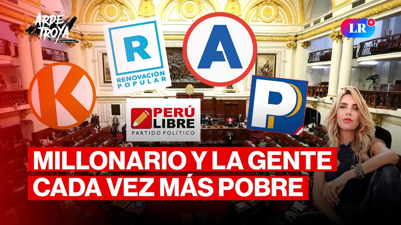 Reproducir: CONGRESO SE SUBE EL PRESUPUESTO A S/257.562 MILLONES | ARDE TROYA CON JULIANA OXENFORD