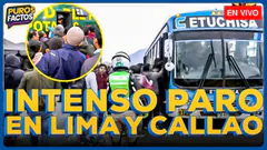 #ENVIVO | PARO DE TRANSPORTISTAS: POCA PRESENCIA DE BUSES Y PARADEROS REPLETOS #PUROSFACTOS