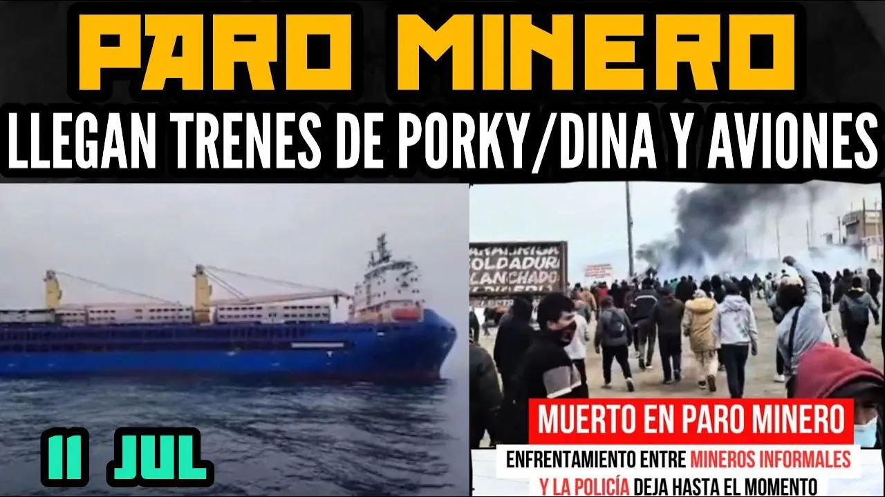Reproducir: DIKTADUR4 ASESIN4 EN PARO MINERO / PERÚ LIBRE SE DESTRUYE / TRENES CHATARRA DE PORKY - 11 JUL