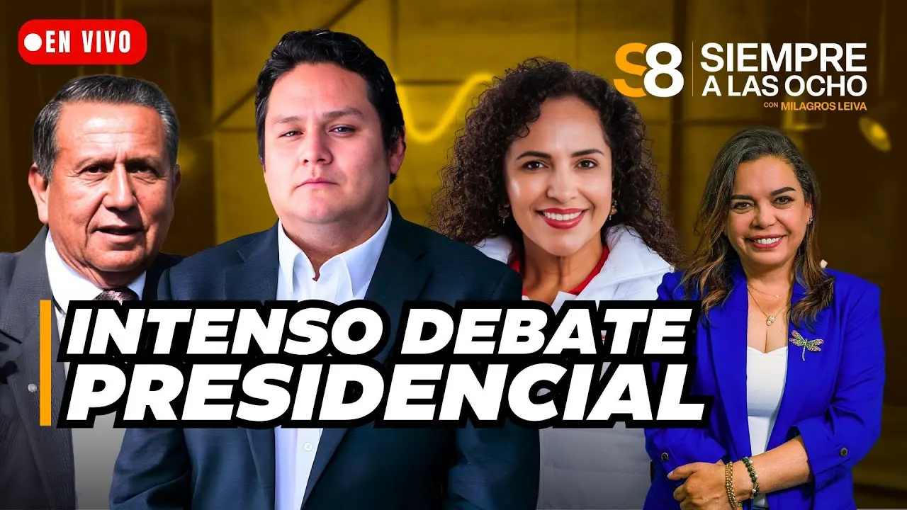 Reproducir: 🟡 ELECCIONES 2026: ENRIQUE VALDERRAMA, ROSARIO FERNÁNDEZ Y ANTONIO ORTIZ DEBATEN EN VIVO | #S8