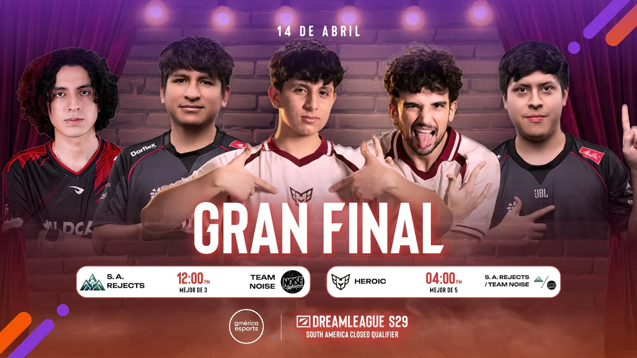 Reproducir: SA Rejects vs Team Noise | DreamLeague S29: CQ Final Lower