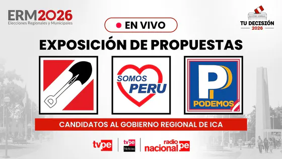 Candidatos al gobierno regional de Ica: Podemos Perú, Acción Popular, Somos Perú | Tu Decisión 2026