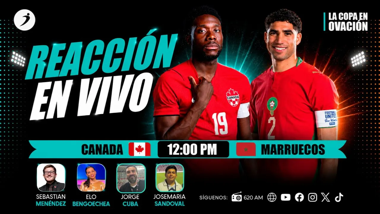 Reproducir: CANADA VS MARRUECOS | EN VIVO | LA COPA EN OVACIÓN🏆🔥