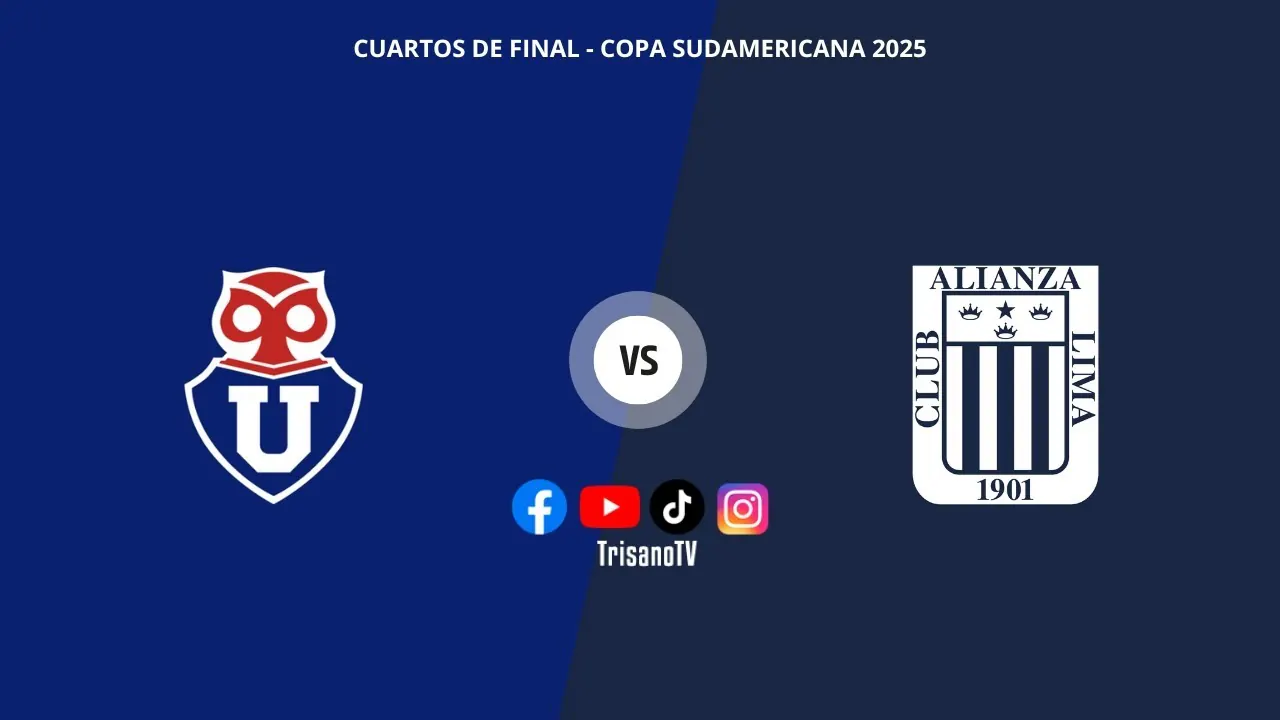 Reproducir: 🔴 U DE CHILE (CHILE) vs ALIANZA LIMA | COPA SUDAMERICANA  | CUARTOS DE FINAL | TRISANO TV 📱⚽