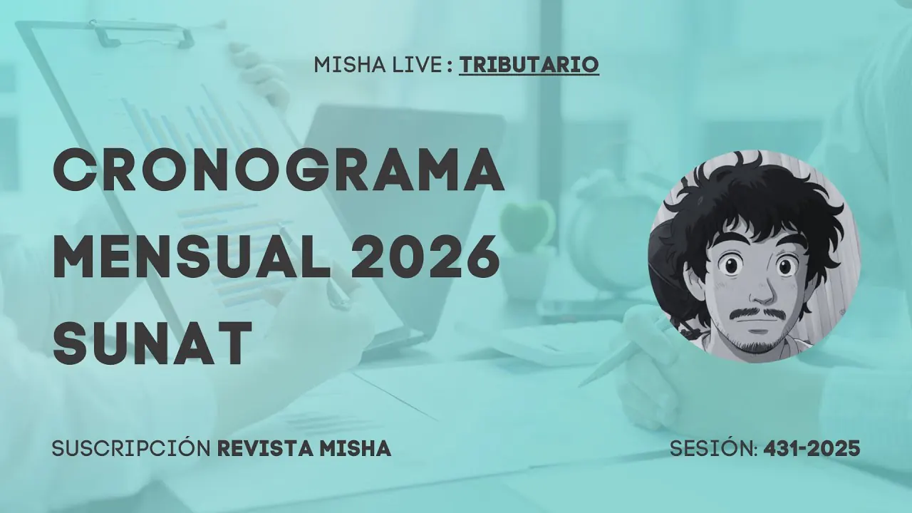 Reproducir: CRONOGRAMAS MENSUALES 2026 SUNAT