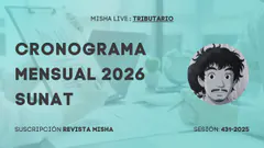 CRONOGRAMAS MENSUALES 2026 SUNAT