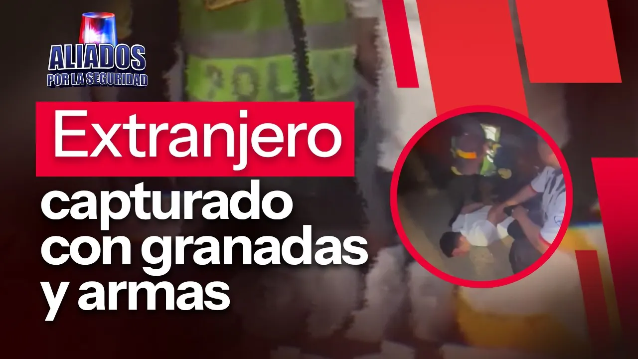 Reproducir: Alias Gringo capturado por la PNP: venezolano cae con granadas y armas | "Aliados por la seguridad"