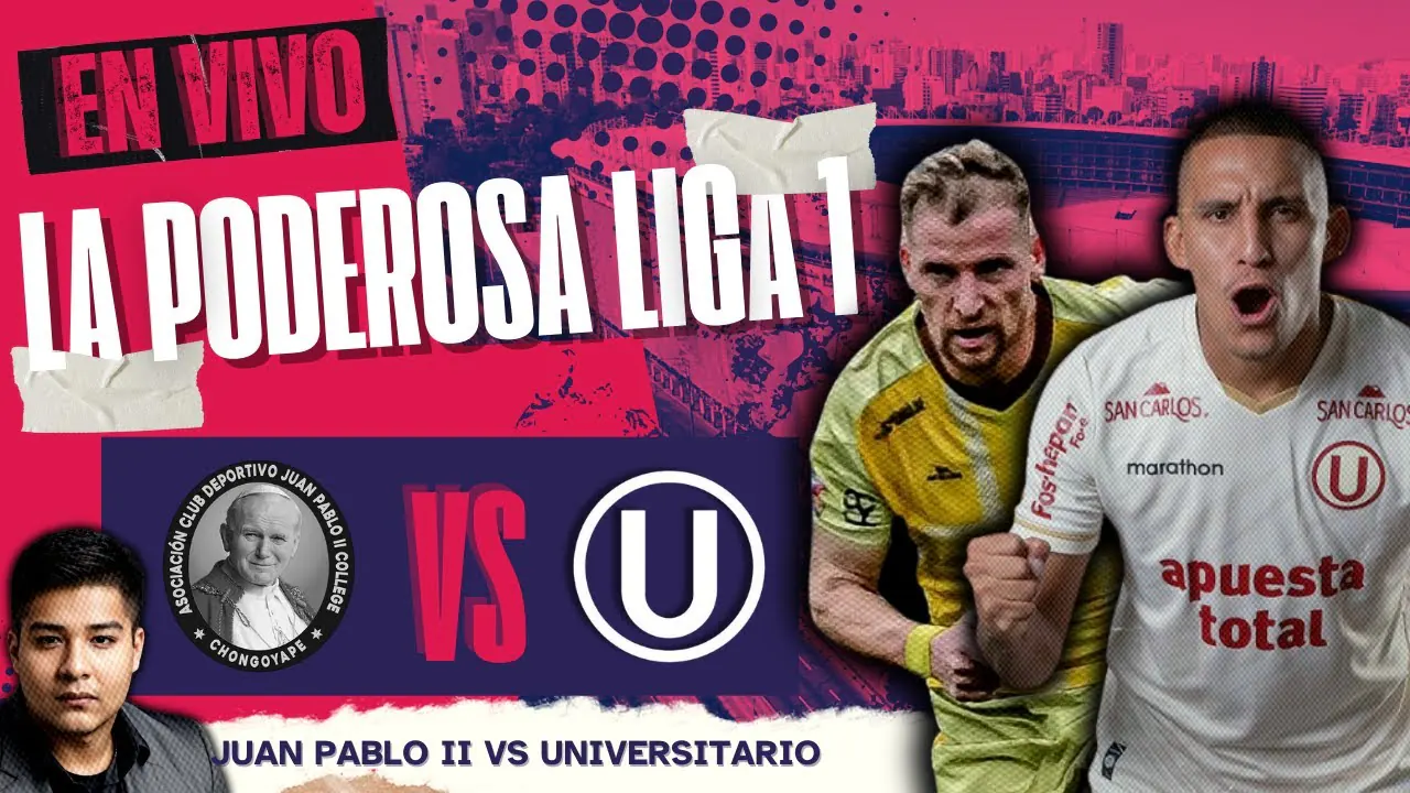 Reproducir: 🔴 JUAN PABLO II VS UNIVERSITARIO #ENVIVO | LIGA 1 2025 FECHA 13 | NARRA JAROL ALVARADO
