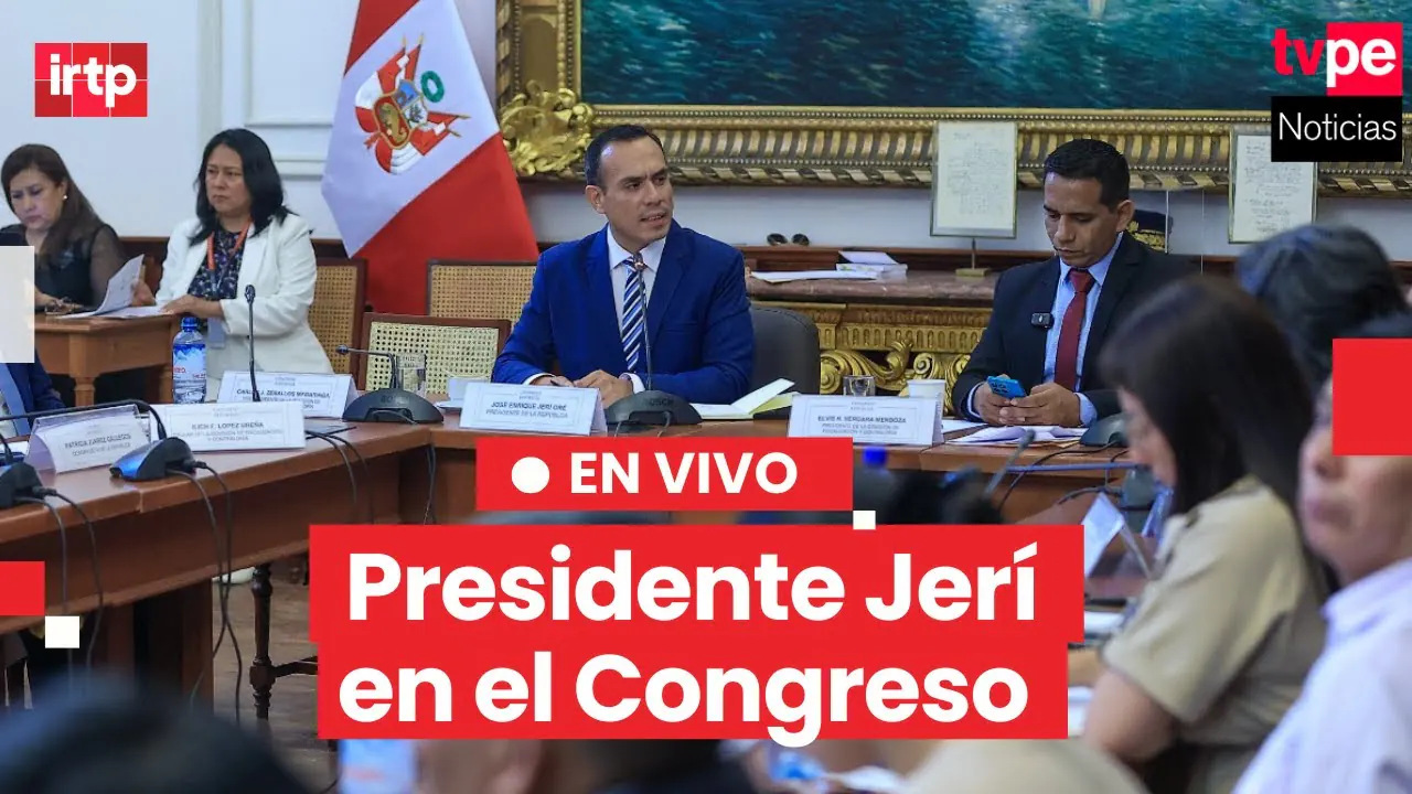 Reproducir: Presidente Jerí se presenta ante la Comisión de Fiscalización del Congreso EN VIVO