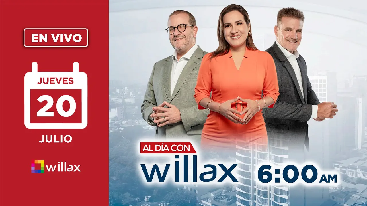 Reproducir: Willax en vivo - AL DÍA CON WILLAX - 20/08/2026 | Willax
