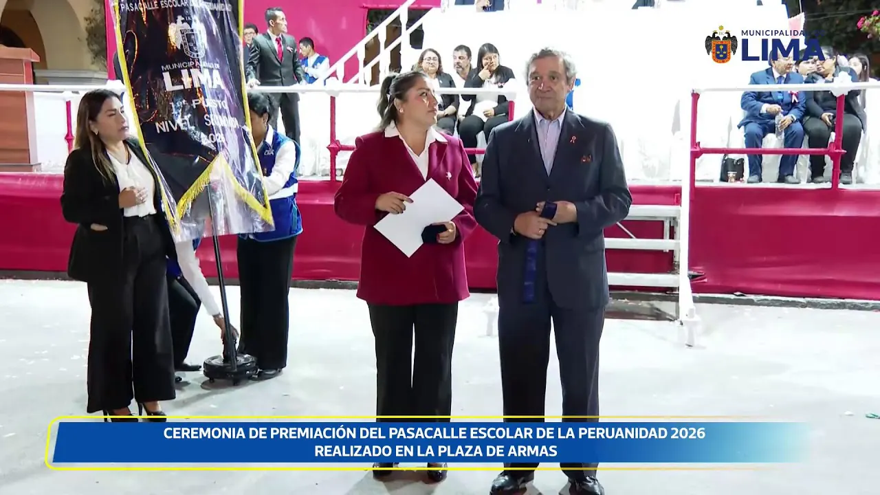 Reproducir: Premiación del concurso del Pasacalle Escolar de la Peruanidad 2026 | 18 de julio