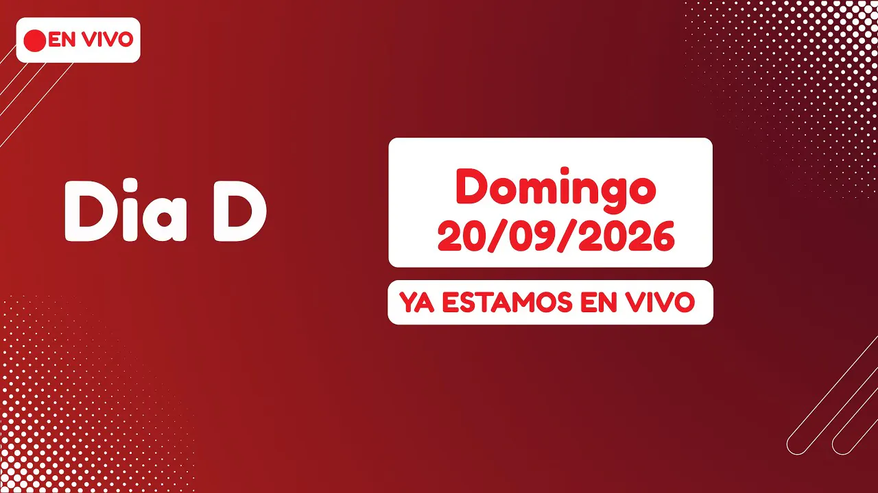 Reproducir: 🔴 EN VIVO Día D │Domingo 20 de setiembre de 2026