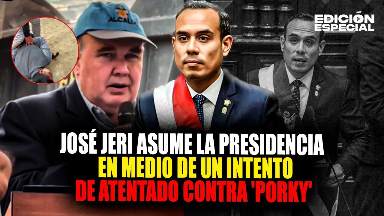 Reproducir: #EnVivo José Jerí asume la presidencia en medio de intento de atentado contra 'Porky'