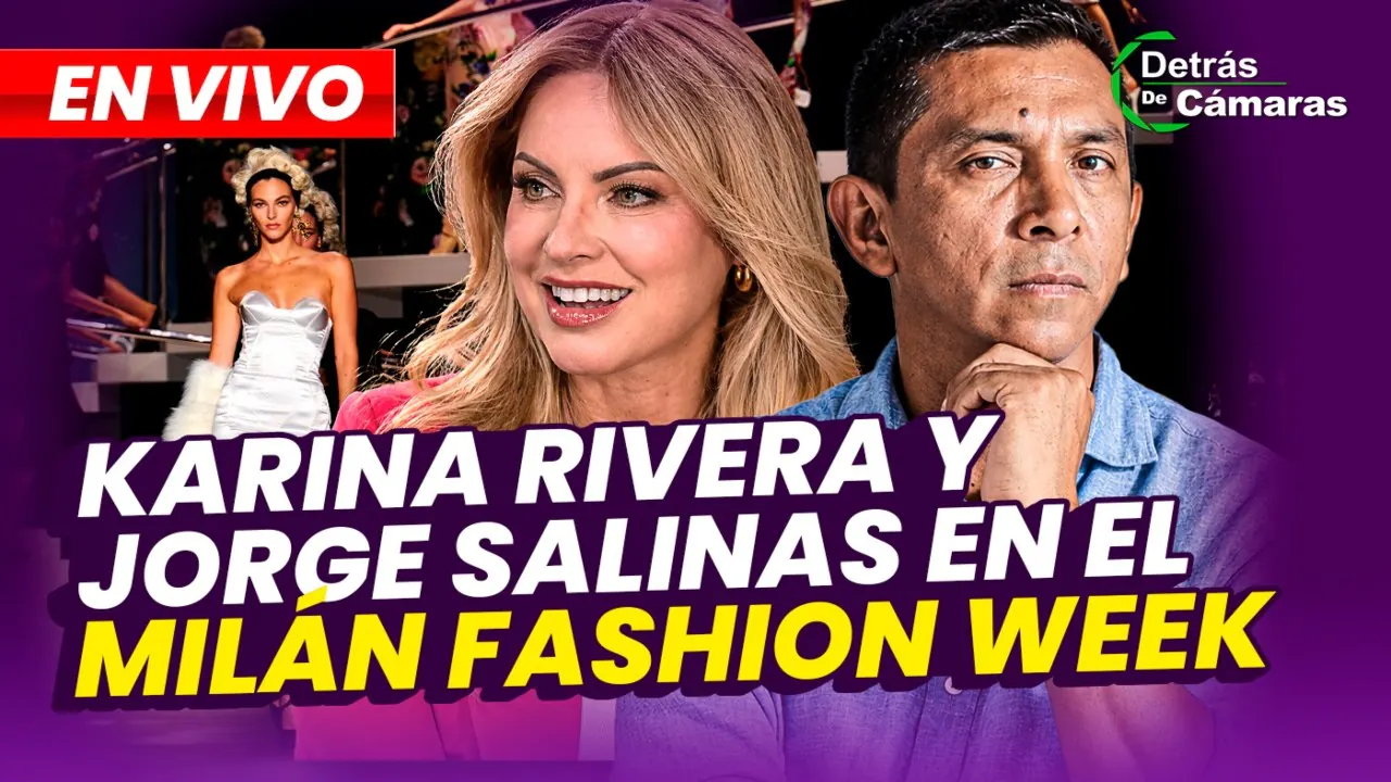 Reproducir: 🟣 EN VIVO - KARINA RIVERA Y JORGE SALINAS EN EL MILÁN FASHION WEEK – Panamericana TV