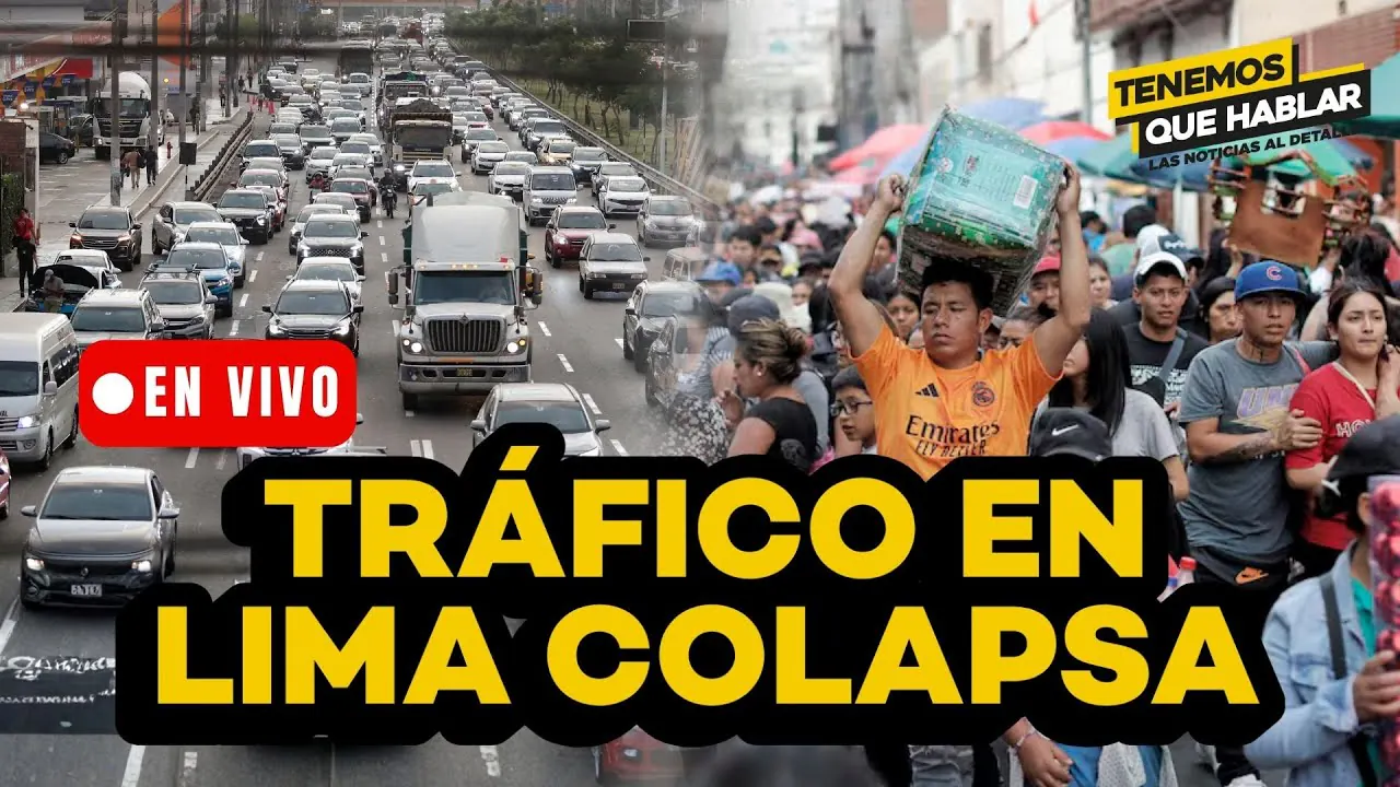 Reproducir: 🔴 Tráfico vehicular se desborda por Navidad: panorama desde tres puntos de Lima | TQH EN VIVO
