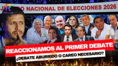 PRIMER DEBATE PRESIDENCIAL DEL JNE: PORKY, LÓPEZ CHAU Y GROZO CARA A CARA