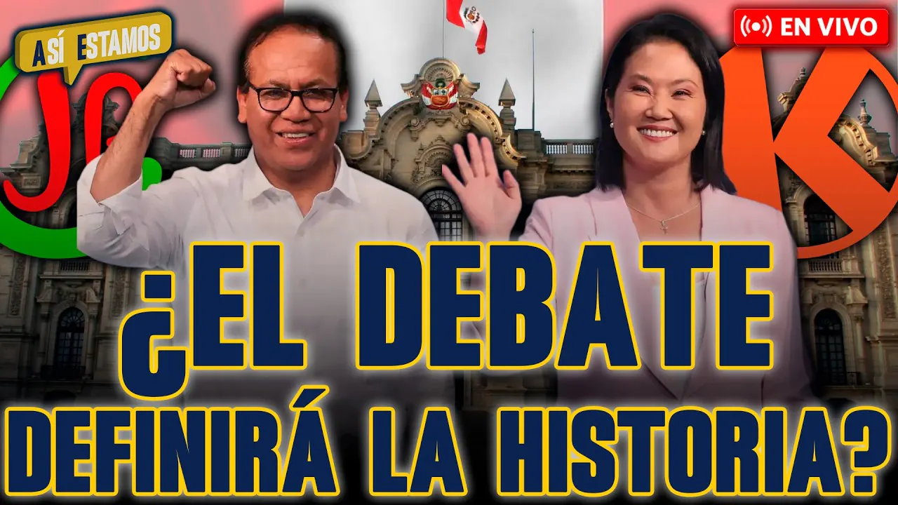 Reproducir: 🔴 #ENVIVO | KEIKO FUJIMORI Y ROBERTO SÁNCHEZ SE ENFRENTARÁN EN DEBATE PRESIDENCIAL #ASÍESTAMOS