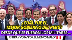 ¿CUÁL ES EL GOBIERNO MENOS PALTA QUE HUBO SOBRE ESTE SUELO?- DESDE EL RETORNO DE LA DEMOCRACIA HDC