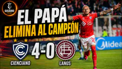 POST SALA: CIENCIANO 4-0 LANÚS: EL PAPÁ GOLEÓ Y ELIMINÓ AL CAMPEÓN