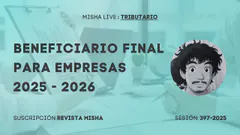 BENEFICIARIO FINAL PARA EMPRESAS 2025 - 2026