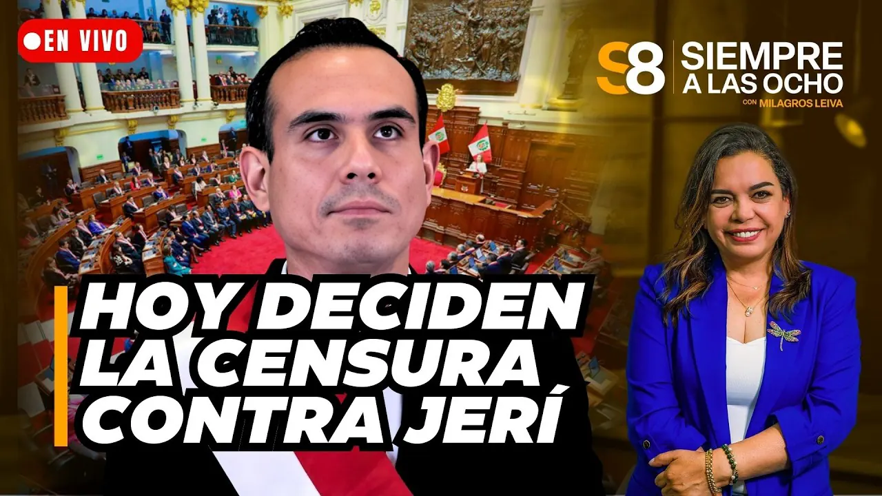 Reproducir: 🟡 CENSURA CONTRA JERÍ: CONGRESO DEBATE HOY LA MOCIÓN CONTRA EL PRESIDENTE | Siempre a las ocho