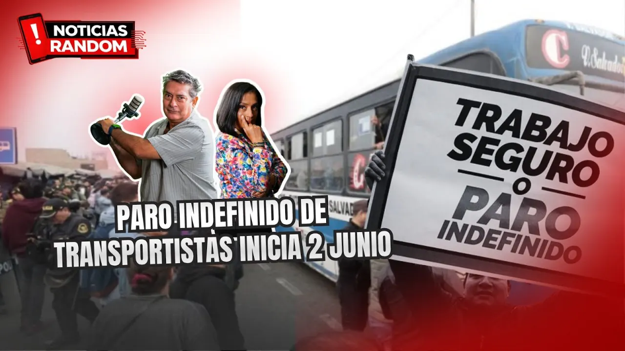 Reproducir: PARO INDEFINIDO DE TRANSPORTISTAS INICIA 2 DE JUNIO - NOTICIAS RANDOM