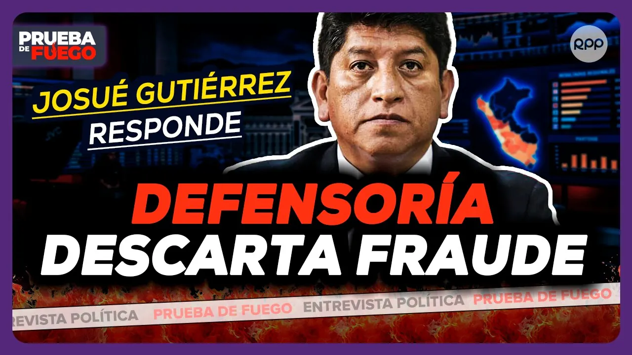 Reproducir: EN VIVO DEFENSORÍA DESCARTA FRAUDE ELECTORAL: Josué Gutiérrez responde sobre el proceso