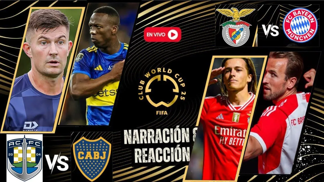 Reproducir: 🔴 AUCKLAND CITY VS. BOCA JUNIORS Y BENFICA VS. BAYERN #ENVIVO | COPA MUNDIAL DE CLUBES FIFA