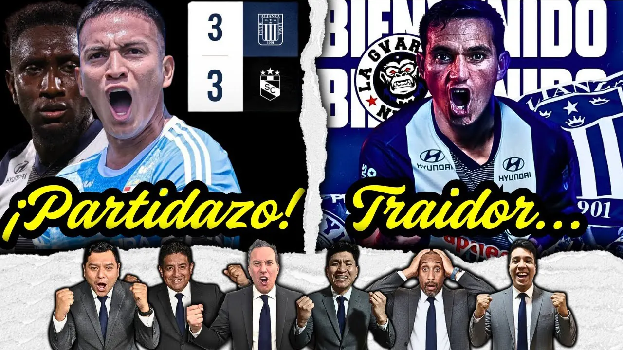 Reproducir: SEGUNDO TIEMPO: ALIANZA LIMA EMPATA 3-3 CON SPORTING CRISTAL EN EL ESTADIO DE MATUTE