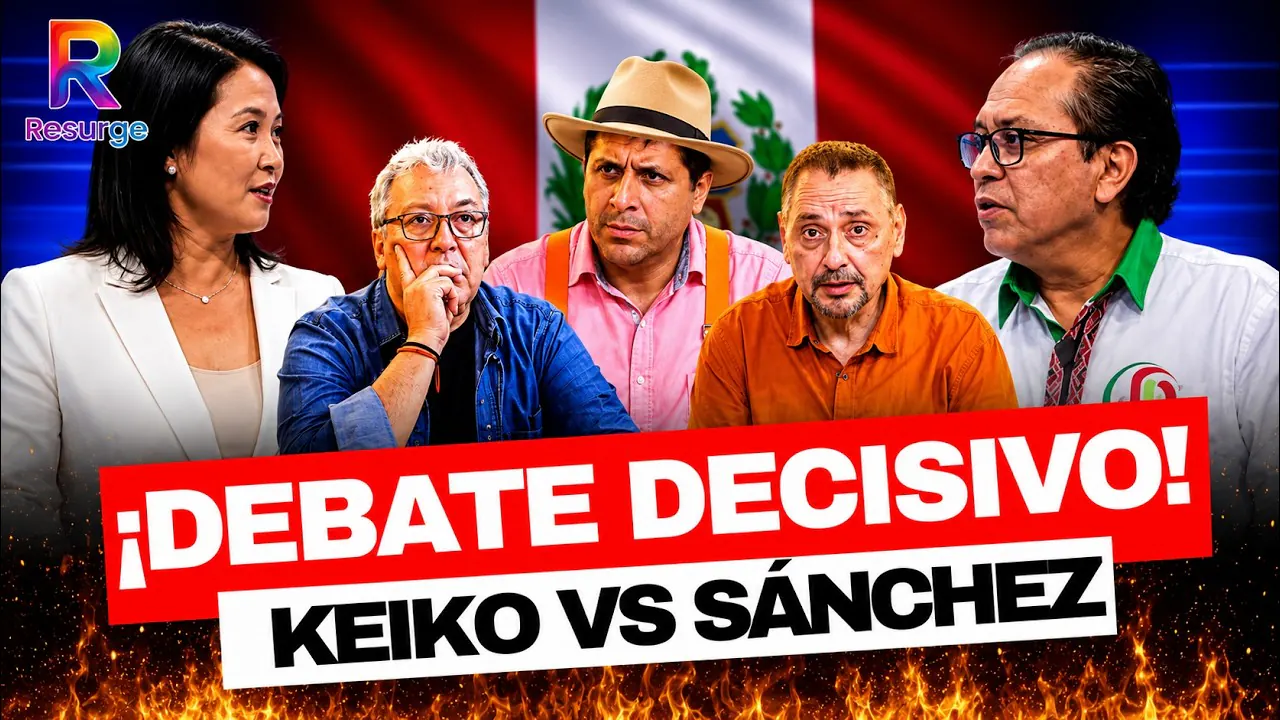 Reproducir: 💥DEBATE PRESIDENCIAL: Keiko Fujimori vs Roberto Sánchez | PERÚ DECIDE 2026