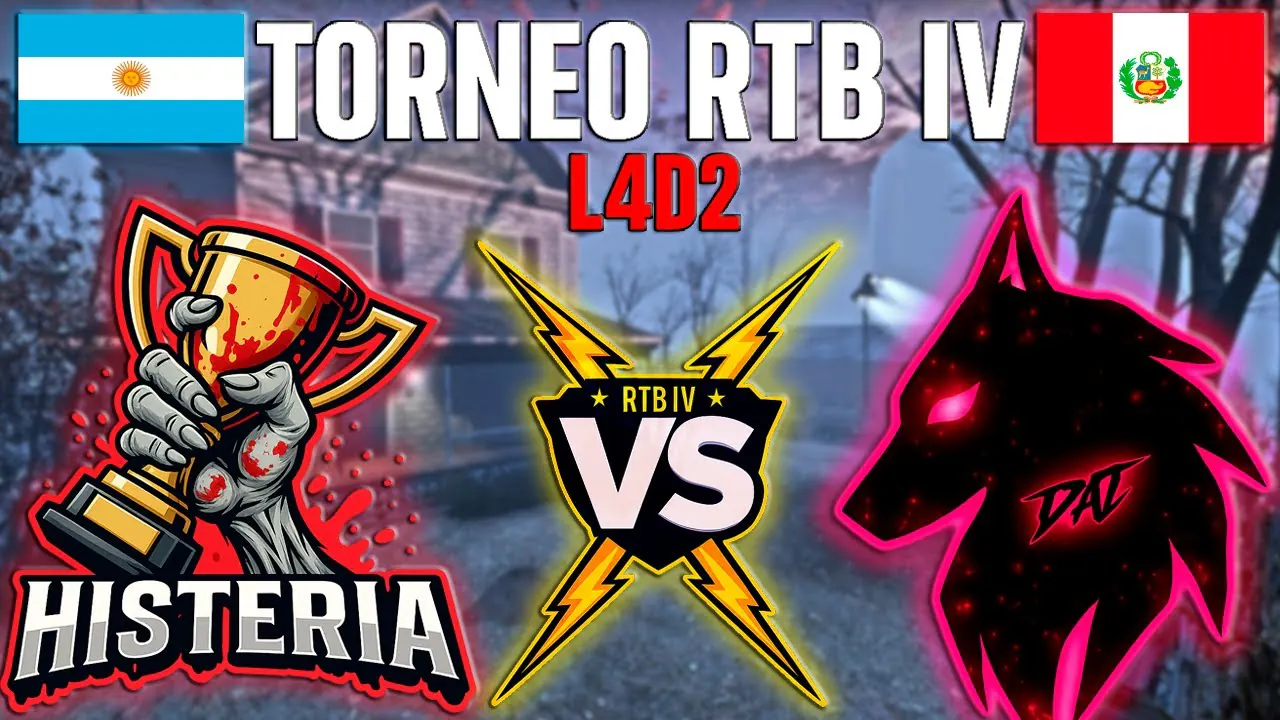 Reproducir: TORNEO RTB IV LEFT 4 DEAD 2 | Histeria VS Los Mixtos | Argentina/España VS Perú | ÚLTIMOS RONDA1