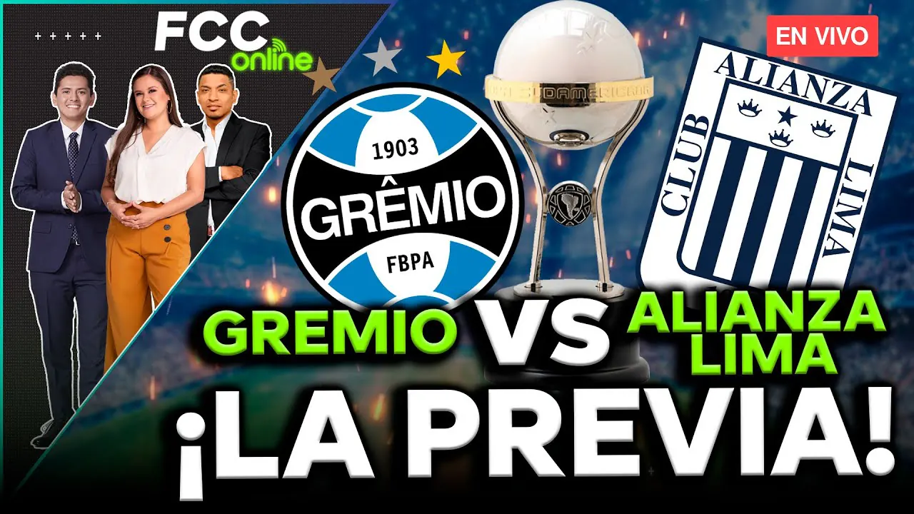 Reproducir: #ENVIVO 🔴 GREMIO VS. ALIANZA LIMA: BLANQUAZULES QUIEREN DAR EL GOLPE EN PORTO ALEGRE  #FCCONLINE