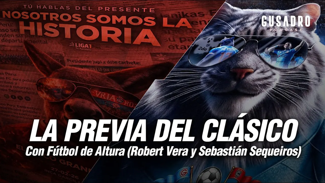 Reproducir: GUSADRO POSCAST: PREVIA CIENCIANO VS GARCILASO CON FUTBOL DE ALTURA ¿ROMA YA ES PERUANO? (8 PM)