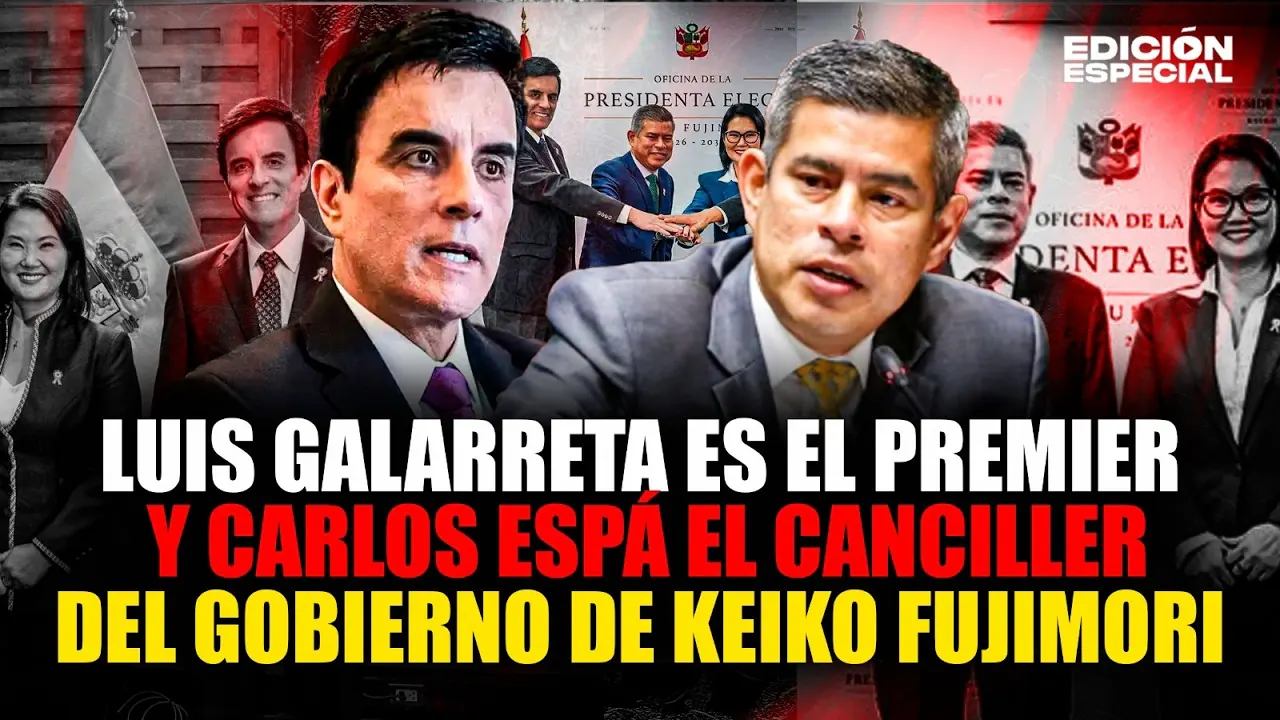 Reproducir: #EnVivo Luis Galarreta es el premier del primer gabinete de Keiko Fujimori