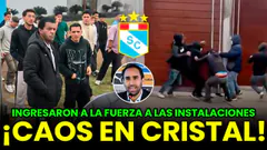CESAR URIBE EN CONFERENCIA, SUPUESTOS HINCHAS DE SPORTING CRISTAL INGRESAN A LA FUERZA A LA FLORIDA