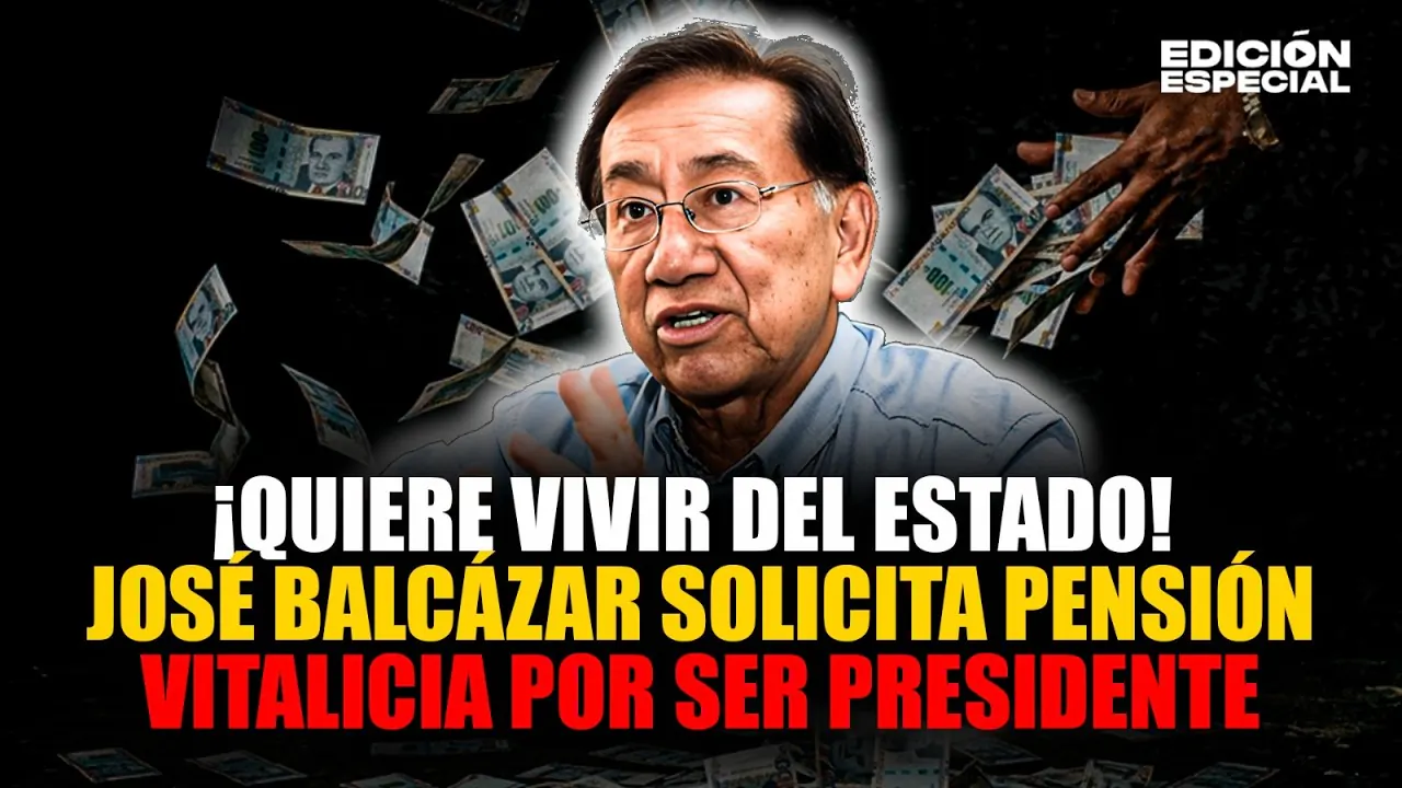 Reproducir: #EnVivo José Balcázar solicita pensión vitalicia por ser presidente