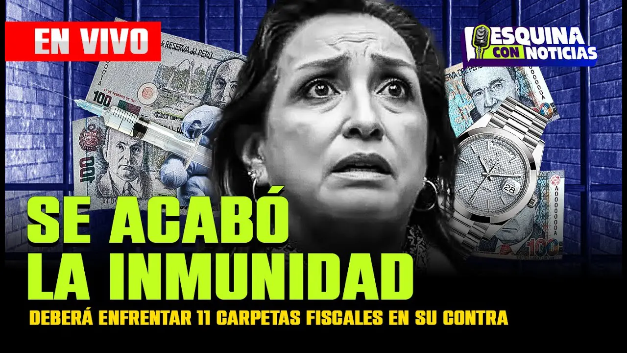 Reproducir: 🛑Sin inmunidad y bajo la lupa: el futuro judicial de Boluarte 🔍 | #EsquinaConNoticias