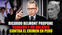 #EnVivo Ricardo Belmont imita a AMLO y propone 'abrazos y no balazos' contra el crímen en Perú