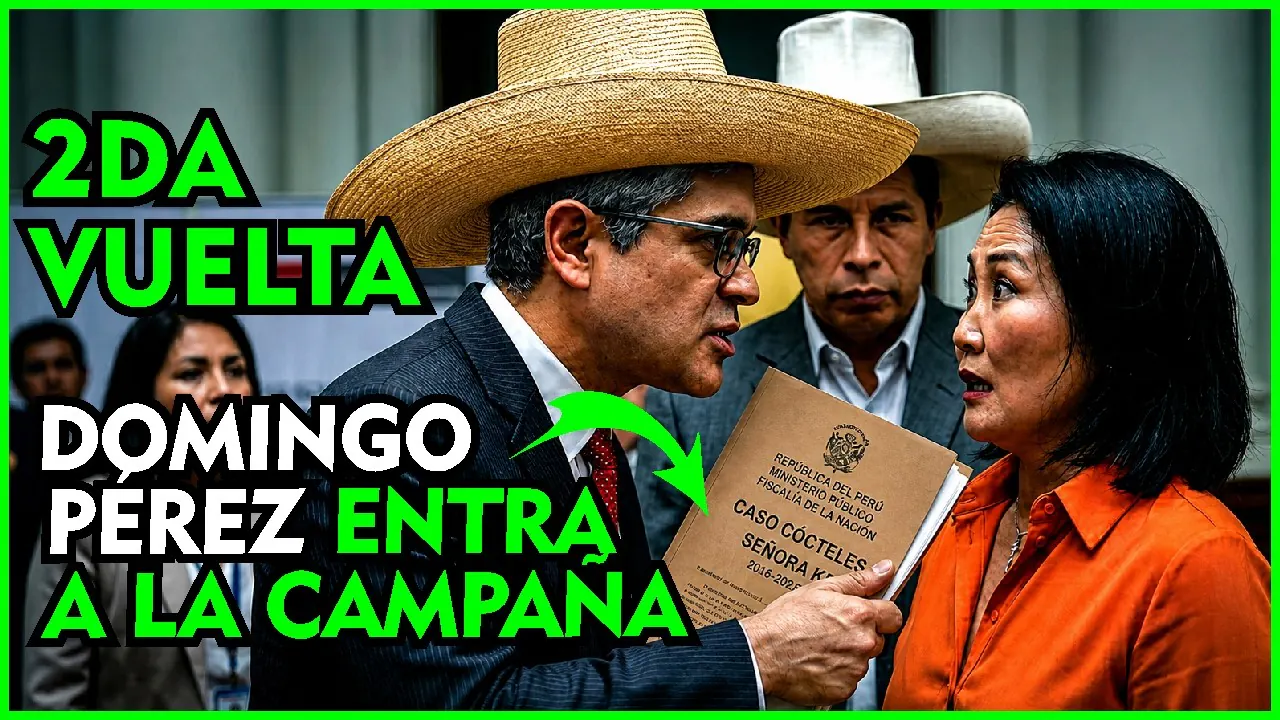 Reproducir: KEIKO ATERRADA! JOSÉ DOMINGO PÉREZ ENTRE A LA CAMPAÑA POR JP  DE CARA A LA SEGUNDA VUELTA