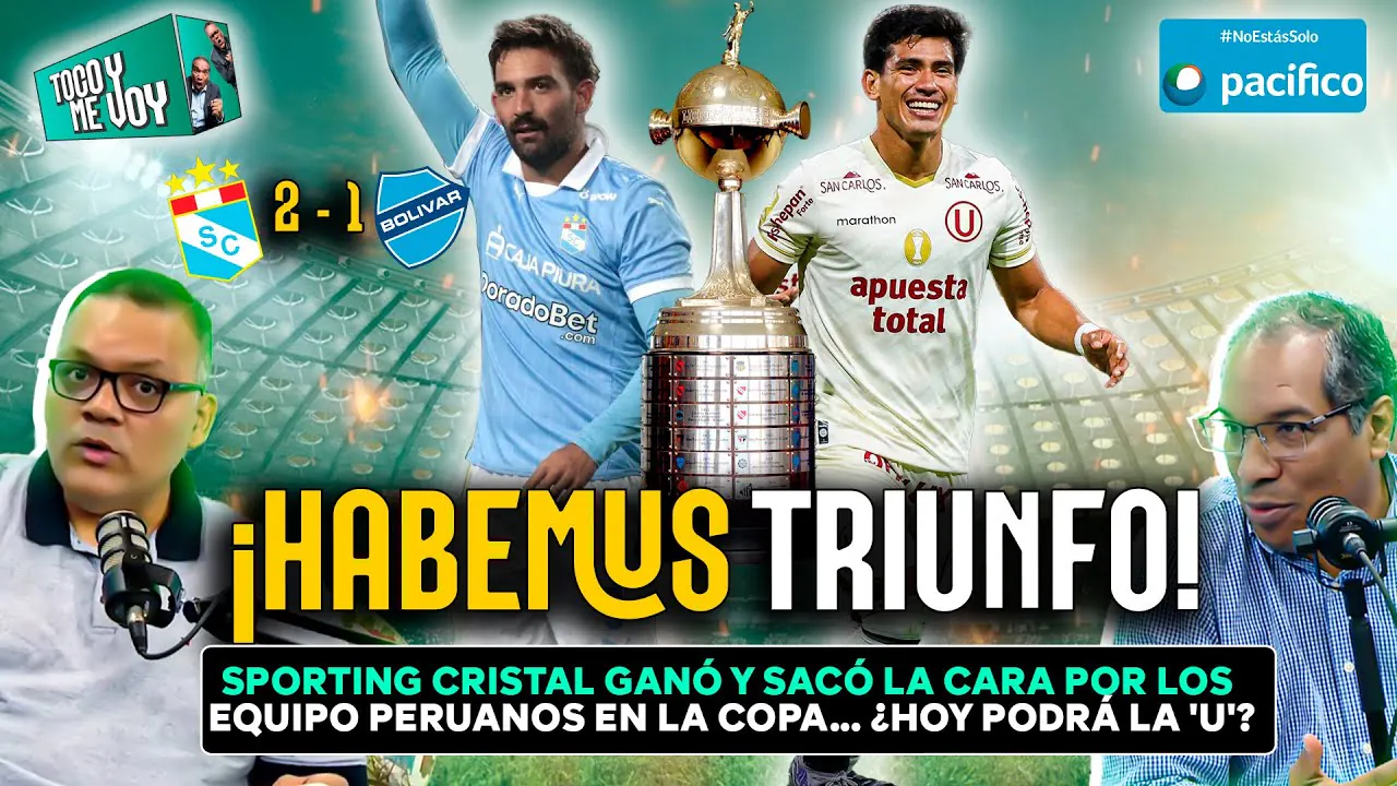 Reproducir: #ENVIVO 🔴¡HABEMUS TRIUNFO! CRISTAL VENCIÓ A BOLIVAR Y LA "U" QUIERE REPETIR LA HAZAÑA #TOCOYMEVOY