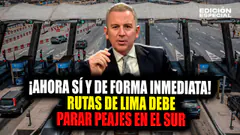 #EnVivo PJ ordena a Rutas de Lima suspender inmediatamente el cobro de peajes en el sur
