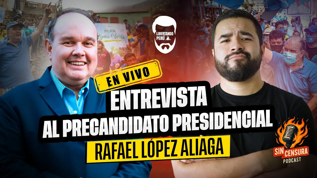 Reproducir: Entrevista en VIVO a RAFAEL LÓPEZ ALIAGA: Lo responderá TODO