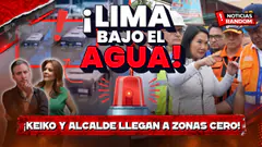 ¡LIMA BAJO EL AGUA! KEIKO Y ALCALDE LLEGAN A ZONAS CERO - NOTICIAS RANDOM