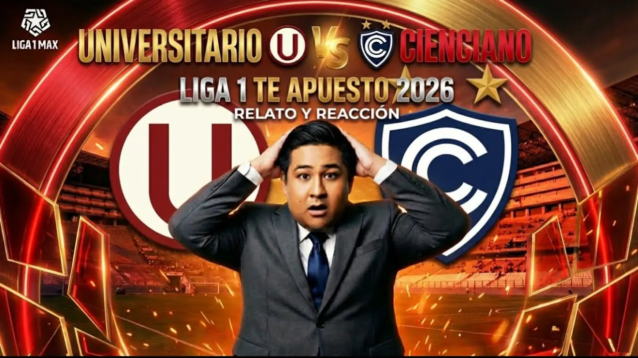 Reproducir: 🔴 Universitario vs Cienciano EN VIVO por la fecha 3 del Torneo Apertura 2026 de Liga1 | REACCIONES
