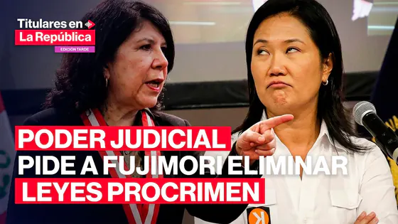 PRESIDENTA DEL PJ PIDE A KEIKO FUJIMORI DEROGAR LEYES PROCRIMEN #tlr