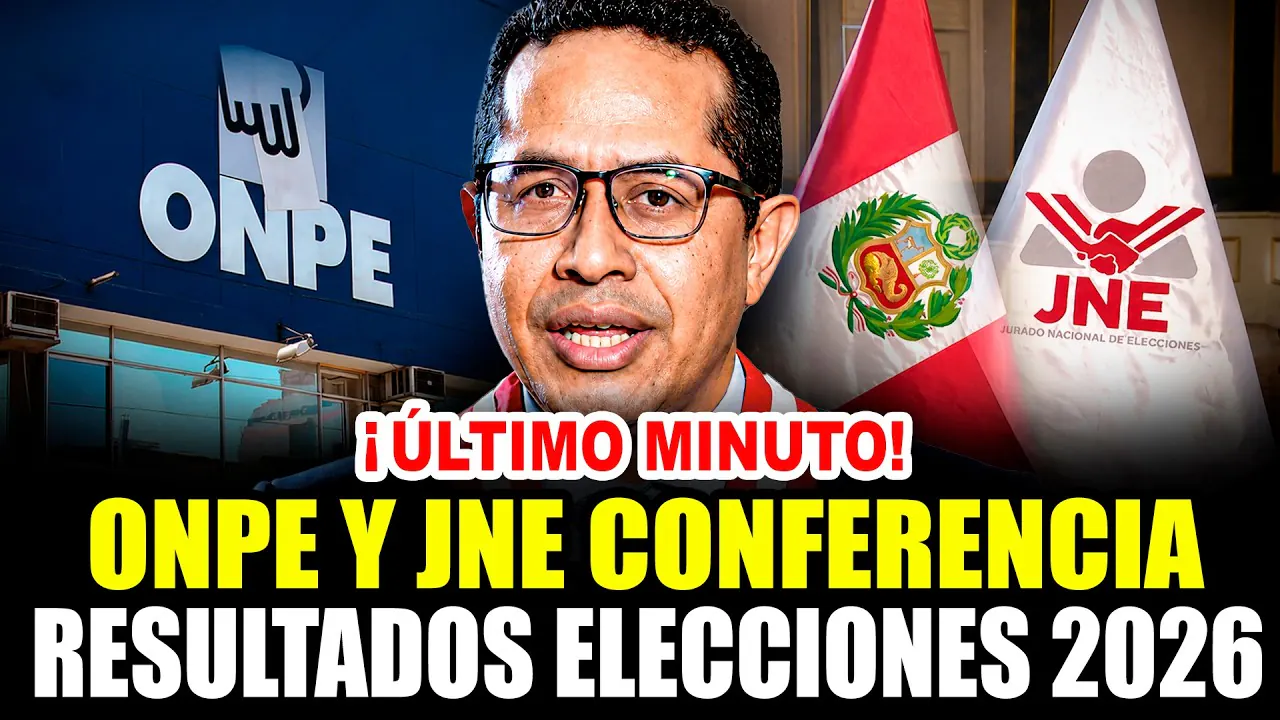 Reproducir: 🔴¡ÚLTIMO MINUTO! ONPE Y JNE SE PRONUNCIAN: RESULTADOS ELECCIONES 2026 PERÚ