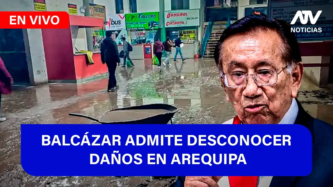 Reproducir: Fe de Erratas 📱🎙️: BALCÁZAR ADMITE DESCONOCER DAÑOS EN AREQUIPA - ATV+